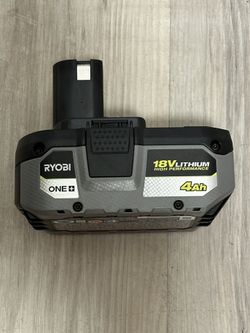 RYOBI ONE+ 18V 4.0 Ah Lithium-Ion HIGH PERFORMANCE Battery