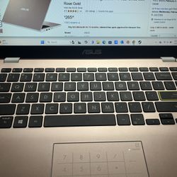 2022 Rose Gold ASUS 14” Thin Laptop