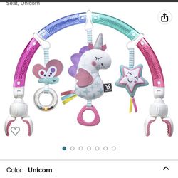 BENBAT Baby Stroller Arch Toy Rainbow Dazzle Friends Play Bar. Fun Newborns Sensory Activity, Adjustable for Bouncers an