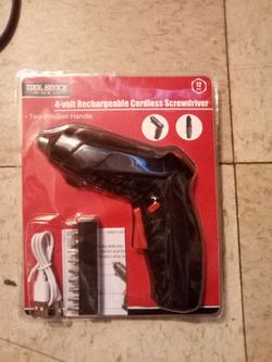 4 volt rechargeable cordless screwdriver