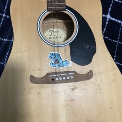 Fender Fa Series Just Needs New String A  Bit Of Wood Damage 