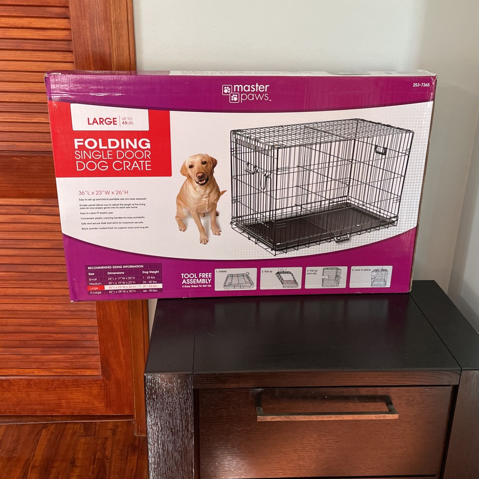 NIB Large dog crate from Menards￼