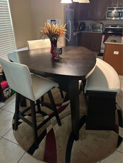 Cider Creek chocolate 4pc bar height dining room