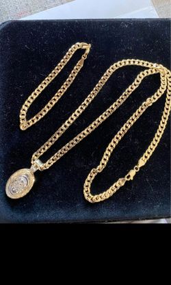 Cuban Link Chain And Bracelet Set