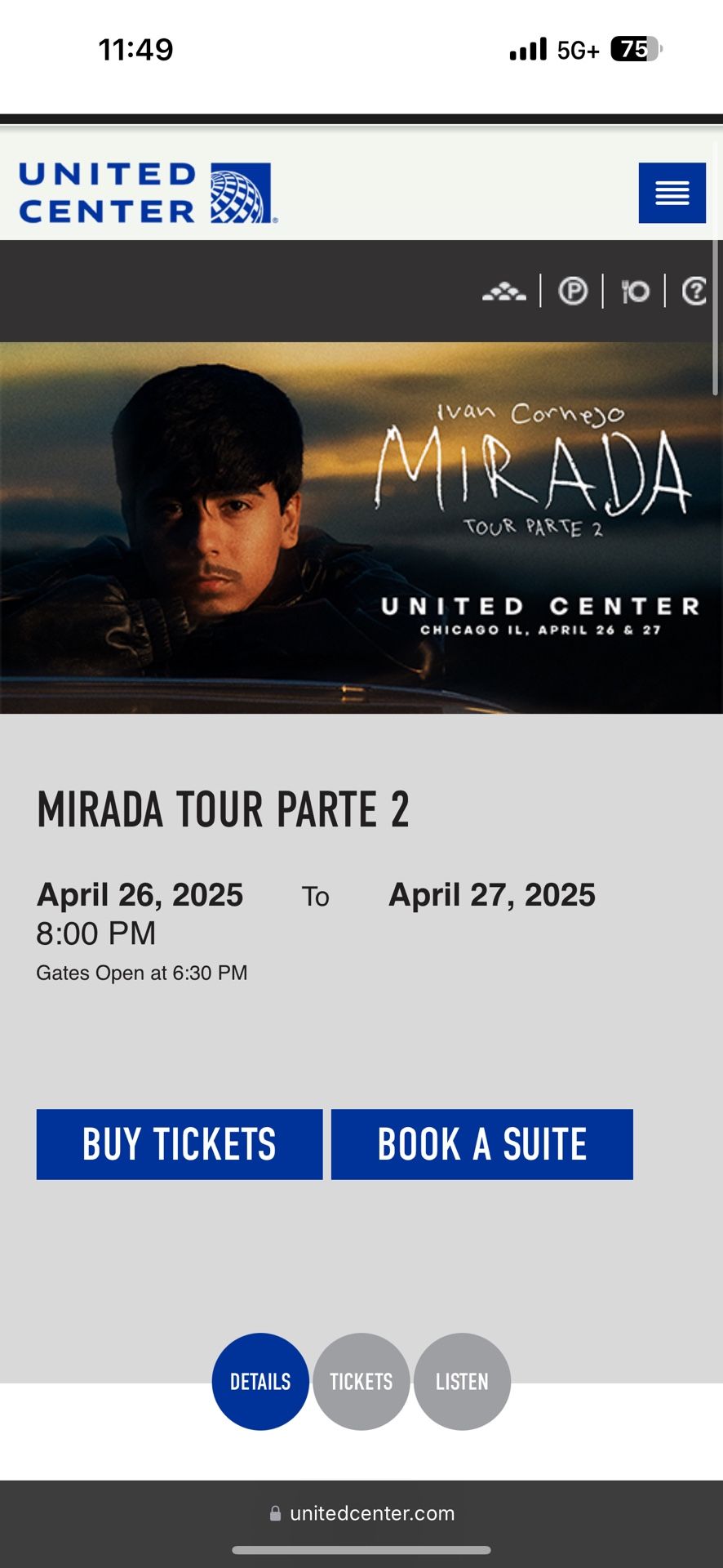 Ivan Cornejo Tickets United Center