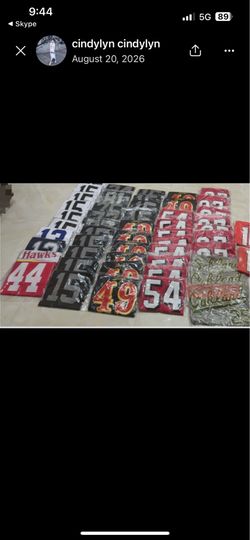 Jerseys new with tags. stitched. 50.00