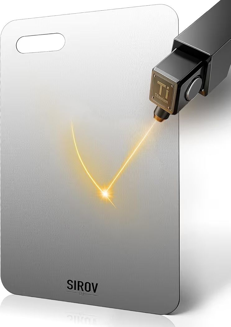 Titanium Cutting Board, 100% Pure Titanium Cutting Boards For Kitchen, Best Non Toxic titanium chopping board, Dishwasher safe, Hygiene and Durability