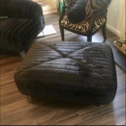 Glamorous Chocolate Brown Ottoman 