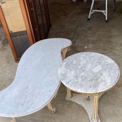 Vintage Marble Coffee & End Table OBO