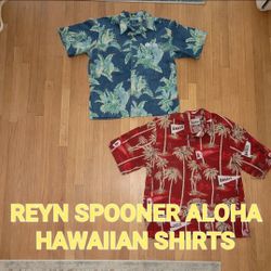 🔥 Reyn Spooner Aloha Hawaiian Shirt Los Angeles Angels XL Tropical Parrot M