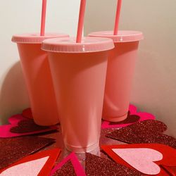 Custom Pink Tumblers