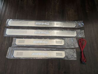 Brand new Mercedes-Benz AMG Door Sills Foot sills with Lights !!! For all Mercedes Benzs // Plug and Play installation//AMG CLS CLASS S CL G 1