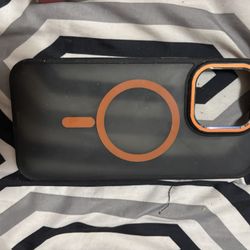 iPhone 15pro Max Cases Black And Orange