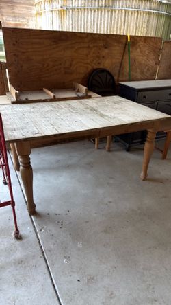 Free crate and barrel  table…needs complete sand down and overhaul
