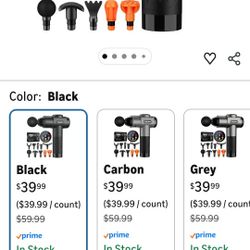 TOLOCO Massage Gun, Deep Tissue Back Massage for Athletes for Pain Relief, Percussion Massager with 10 Massages Heads & Silent Brushless Motor, Valent