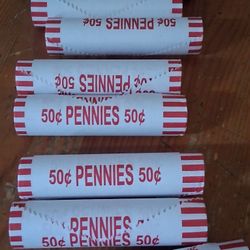Sealed Penny Rolls 