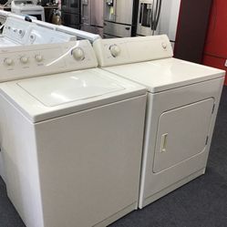 Whirlpool Washer And Dryer Set. 1 year Warranty 
