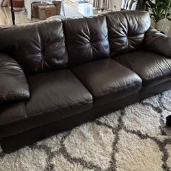 Genuine leather Three Pieces Sofa Set