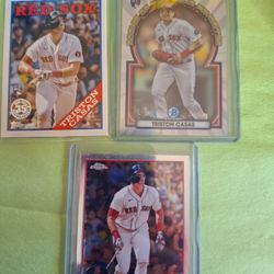 4 REDSOX TRISTAN CASAS RC (3) & ROMAN ANTHONY 1ST Bowman Chrome