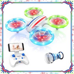 DEERC D23 RC Drone with 720P HD Camera RC Quadcopter For Kids 3D Flips Way Point