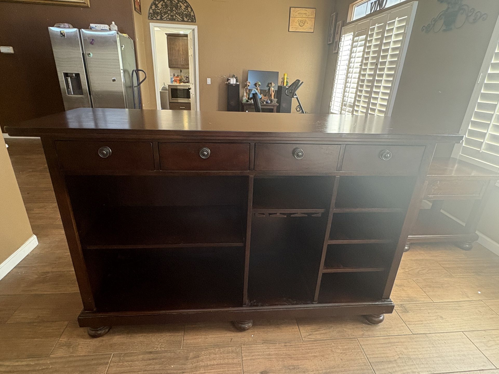 Bar, Buffet Table, Side Tables.  $500 OBO