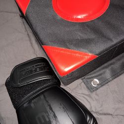 Boxing Gloves + Target Pad Set – Like New!