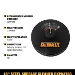 DEWALT
Universal 18 in. Surface Cleaner for Cold Water Pressure Washers Rated up to 3700 PSI