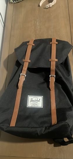 Herschel Supply Company Backpack Black Laptop Backpack w/ Candy Stripe Interior