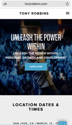 Unleash the Power Within Tony Robbins