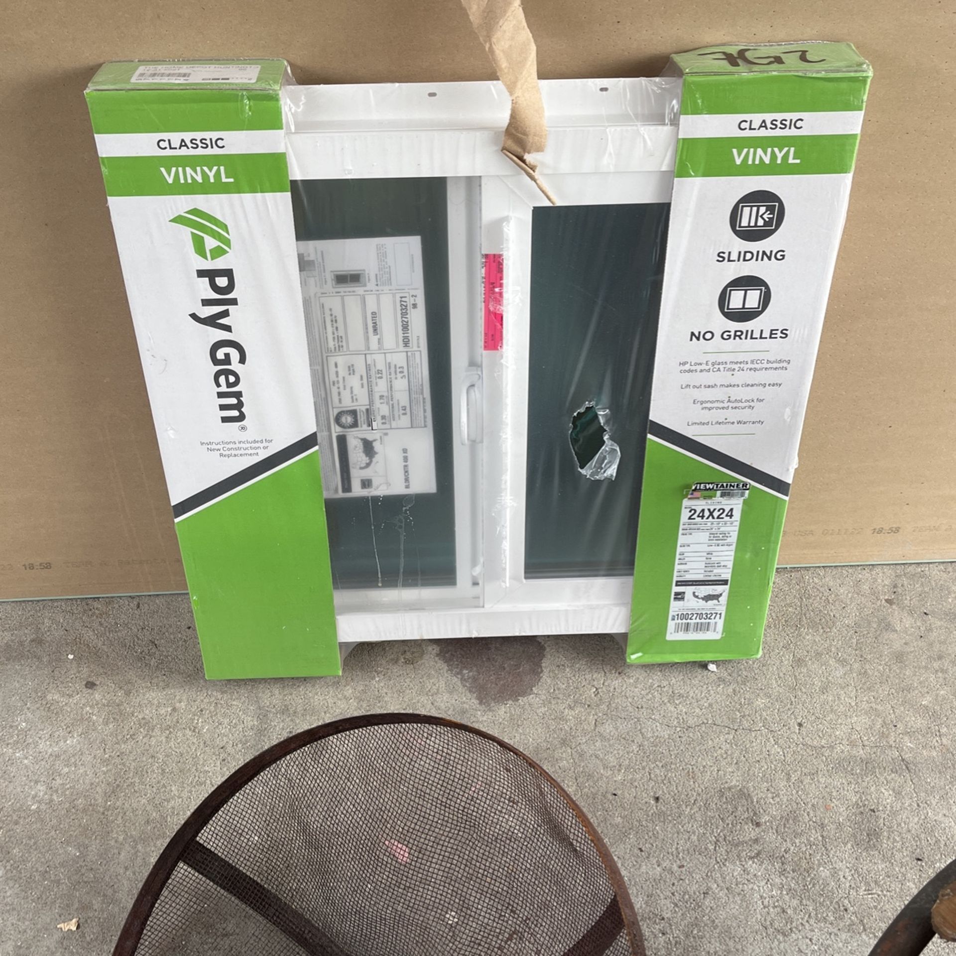 Plygem 24x24 vinyl window