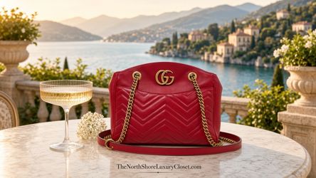 Gucci GG Marmont Red Quilted Leather Shoulder Bag