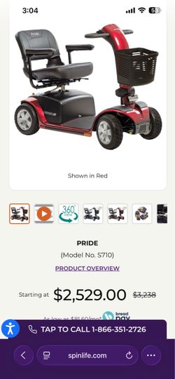 Pride Victory S710 4-Wheel Mobility Scooter