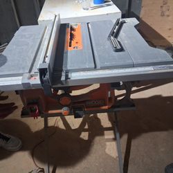 RIDGID Table Saw W/ Stand