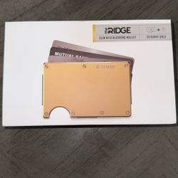 Ridge Wallet 24 Karat Gold 