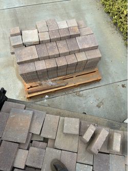 Pallet of paver bricks