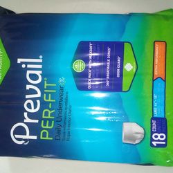 New Prevail per-fit adult diapers