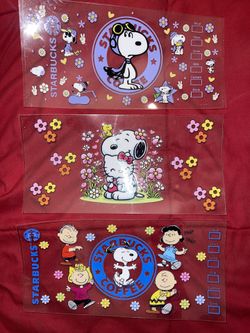 New Snoopy Cup Wraps Uvdtf