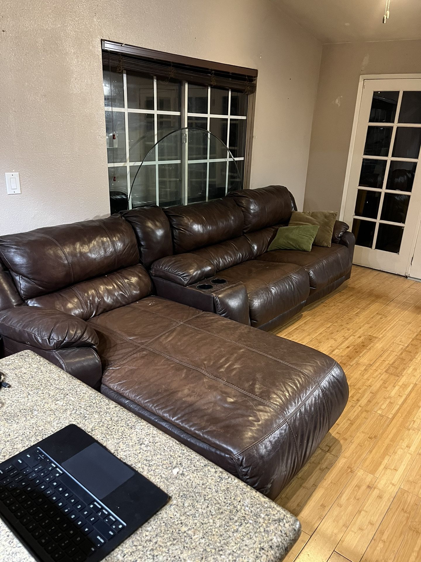 Real Leather Couch for Sale in Menifee, CA OfferUp