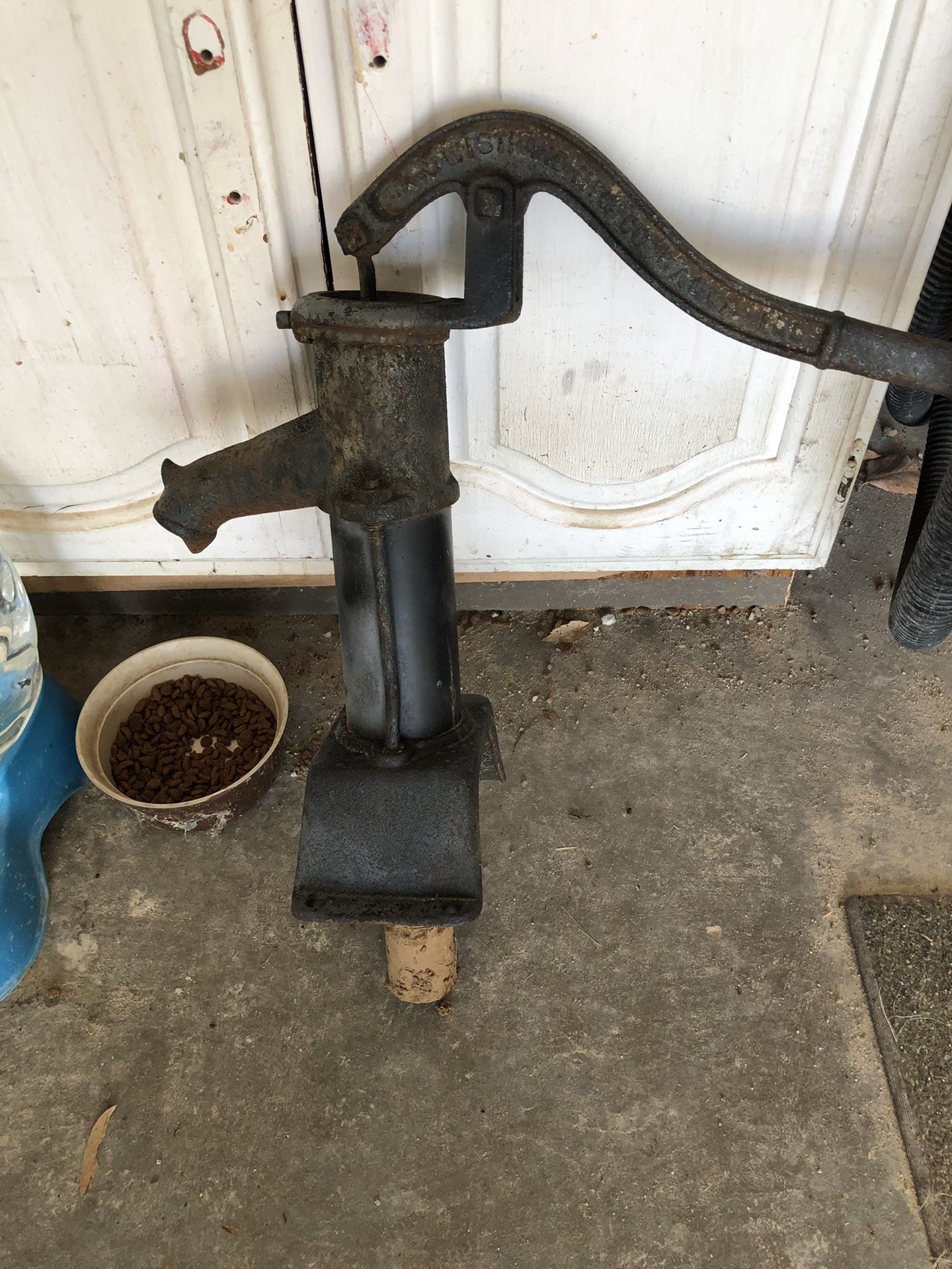 Antique iron water pump