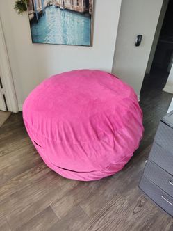Large Pink Bean Bag Chair