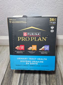 Purina Pro Plan Urinary Tract Wet Cat Food Variety Pack, (36) 3 oz Cans
Urinary Tract Health Beef & Chicken, Chicken Entree in Gravy and Turkey & Gibl