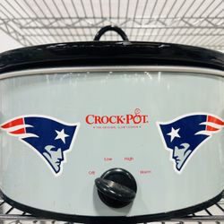 NEW ENGLAND PATRIOTS special edition crockpot. Just in time for Super Bowl 
