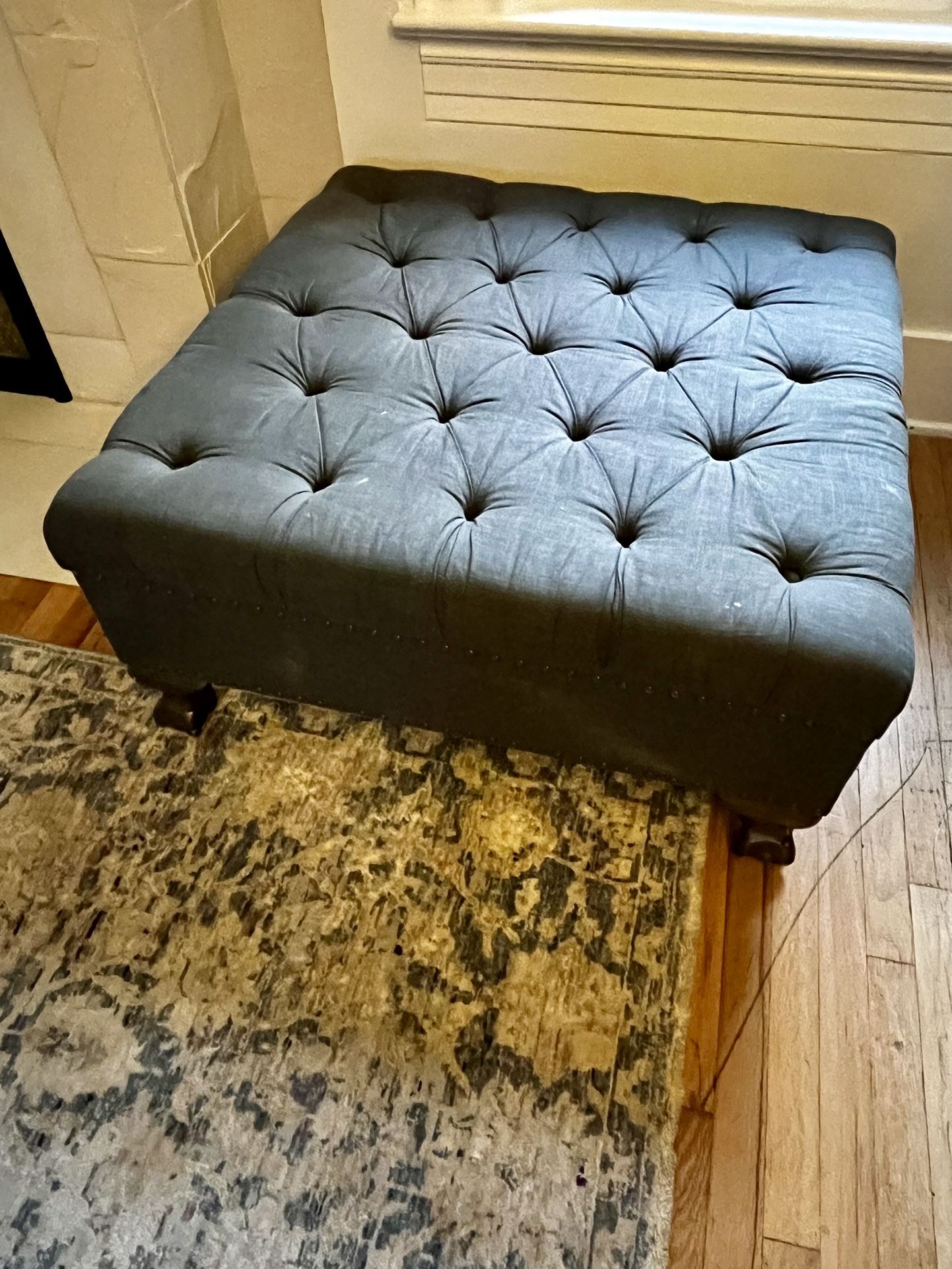 Solid Wood Ottoman