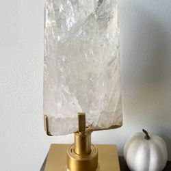 Large Clear Quartz Crystal On Base From Brazil 13.5 Pounds + RAINBOWS