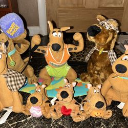 8 Various Scooby Doo Plushies 