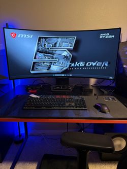 LG 45GS95QE 45-Inch Ultragear OLED Curved Gaming Monitor WQHD 800R Excellent Condition