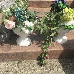 2 Special Occasion  Artificial Flowers and vase .  We Have