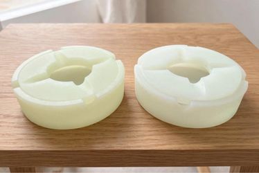 Glow in the Dark Silicone Ashtray - Unbreakable, Heat Resistant