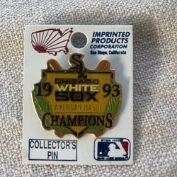 Error 1993 MLB American League Winner Chicago White Sox Lapel Pin