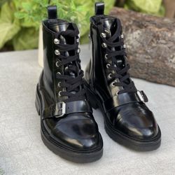 ALLSAINTS Black Leather Booties Size 5